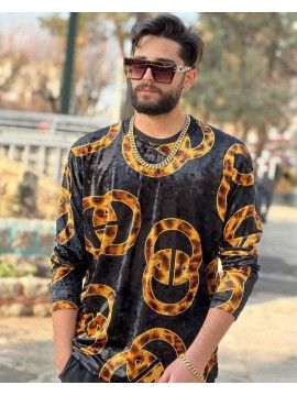 تک پوش خفن مخمل طلاکوب کد 778
